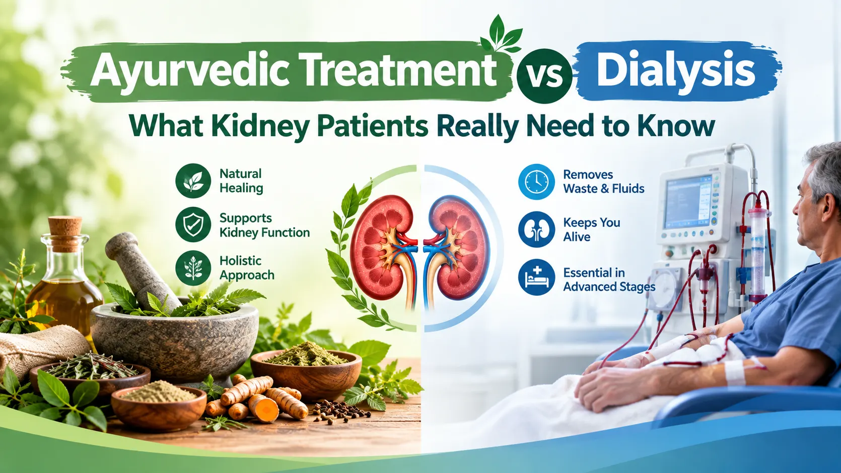 Ayurvedic Treatment vs Dialysis: What Kidney Patients Really Need to Know